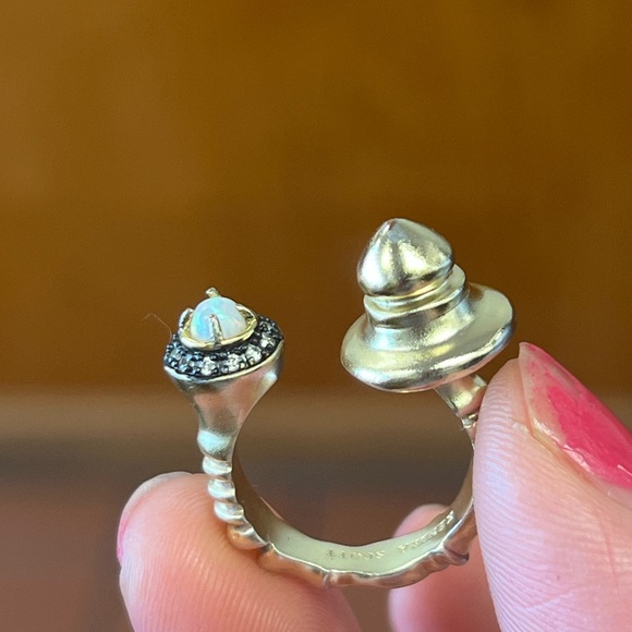 $85 Kendra Scott Branson Open Ring In Gold Tone Size 7 - Picture 11 of 12